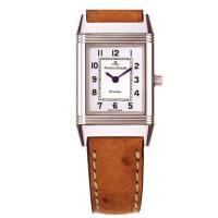 積家Reverso系列女表Q2608410 經典長方形設計與鴕鳥皮腕帶的優雅結合